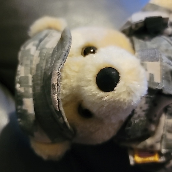 ARMY Bear Stuffed Animal Plush forces of America Military 11" Camo boots Teddy - Picture 14 of 14
